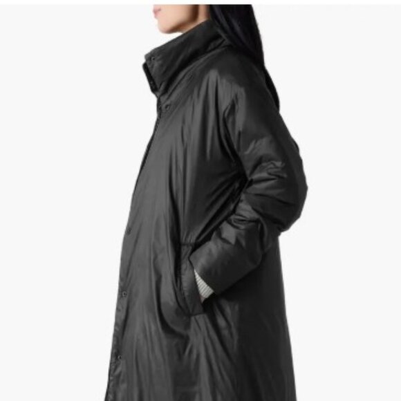 Eileen Fisher High Collar Insulated Puffer Coat - Picture 2 of 11